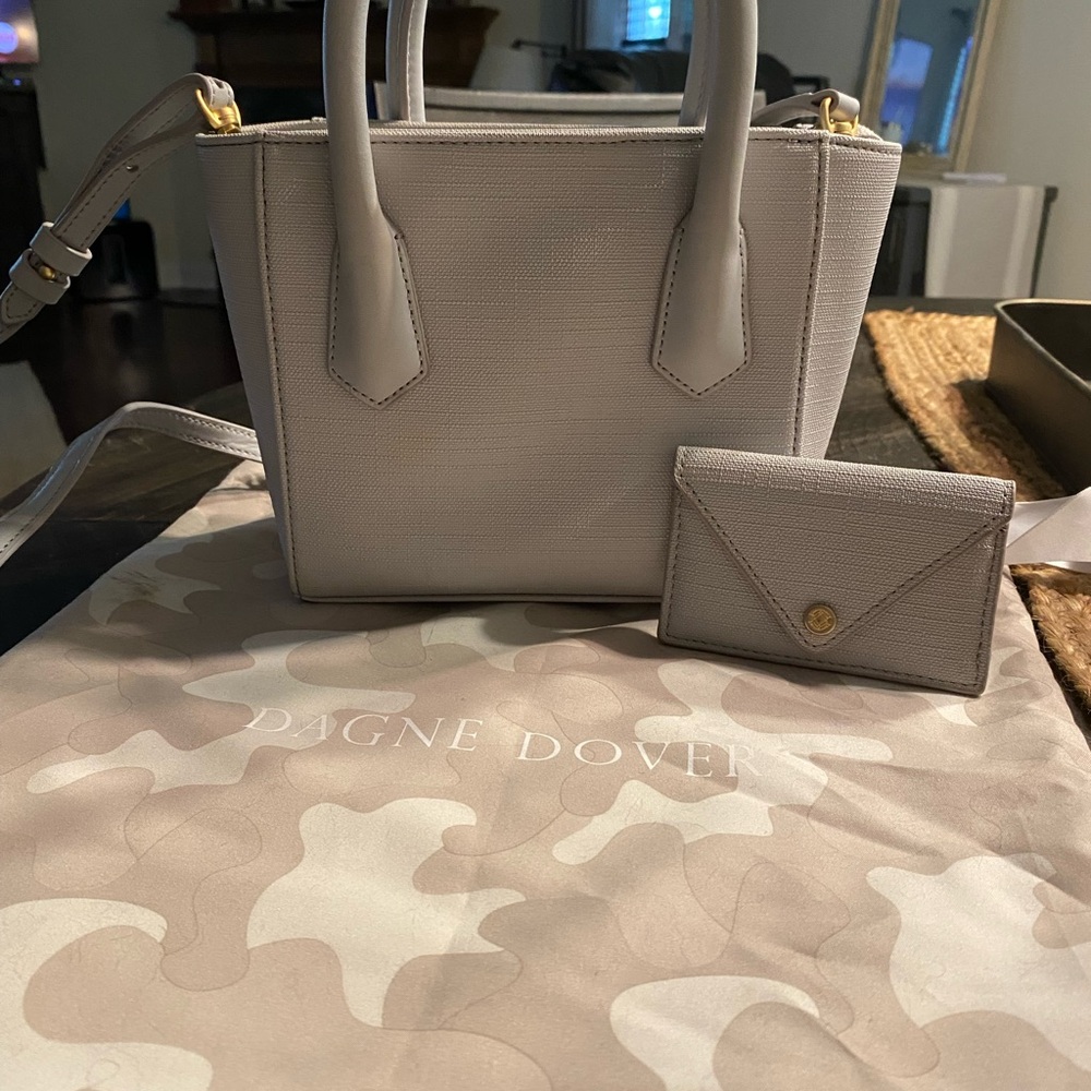 Dagne Dover Gray Women's Bag and Cardholder Set